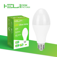 Ampoule LED 40W DOB Fabricant 100-265V CRI80 Angle de faisceau 160° 3600Lm 105x228mm Boîtier PC ignifuge