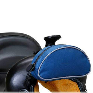 Sac de selle pour cheval en nylon 1680D résistant avec logo personnalisé, poche pour pommeau de selle, pour la randonnée à cheval - Product Image 3