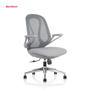 Modern ofis konferans sandalyeleri döner bilgisayar oyun döner ziyaretçi sandalyesi file arkalıklı ofis koltuğu flip up arms ile