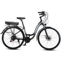 Vélo de montagne électrique directement de l'usine, 28 pouces, 36V 350W, cadre en alliage d'aluminium, 21 vitesses, électronique, pour adultes
