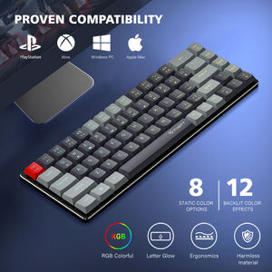 Nouveau style de clavier de jeu mécanique sans fil 2,4 GHz, compatible PC filaire USB Type-C, 68 touches, garantie 12 mois - Product Image 3