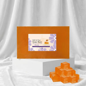 Base di Sapone Solida Naturale Vegana Cruelty-Free ad Alta Trasparenza e Texture Liscia per Sapone Fatto a Mano Fai-da-te, Miele Biologico - Product Image 1