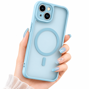 Funda Magnética Mate de Tacto Suave para <span class=keywords><strong>iPhone</strong></span> 17 16 15 Pro Max, Compatible con Carga Inalámbrica - Product Image 1