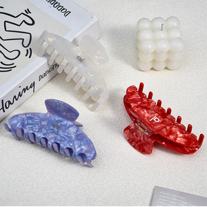 DongDong Fermagli per Capelli Personalizzati con Logo, Stile Europeo e Americano, Grandi Fermagli per Capelli all'Ingrosso, Accessori per Capelli in Acetato di Cellulosa - Product Image 2
