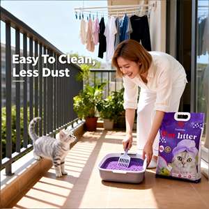 Vente directe du fabricant DongnaiPETS, litière pour chat de haute qualité, écologique, absorbante, anti-odeurs, 99% sans poussière, à absorption rapide - Product Image 1