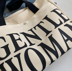 Sac fourre-tout en toile décontracté de grande capacité pour étudiantes, motif personnalisé, sac à main, loisirs, shopping avec poche extérieure - Product Image 4
