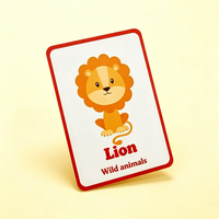 Cartes d'apprentissage éducatives pour enfants en anglais, cartes d'alphabet en papier épais avec design personnalisé, impression sur mesure