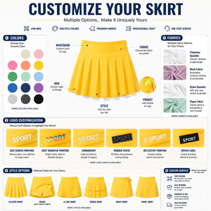 Rok Tenis Logo Kustom untuk Cheerleading Wanita, Skort Lipit dengan Celana Pendek Terpadu, Pinggang Tinggi, Seragam Cheer Atletik, Fleksibel dan Nyaman - Product Image 4