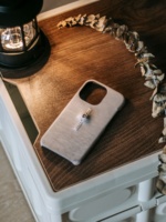 Étui de téléphone Zenos personnalisé pour Apple iPhone 16, en cuir pleine fleur fait main, antidérapant, style art populaire, avec technologie Advanced Sense Eyes