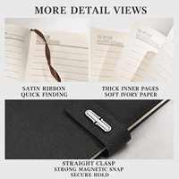 Coffret Cadeau en Cuir PU Rigide avec Clé USB, Carnet A5 Personnalisable en Papier Épais pour Étudiants, avec Recharges de Stylo et Sac Cadeau