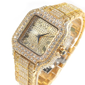 Reloj Unisex de Alta Calidad con Estilo Brillante, Reloj de Lujo para Hombre con Moissanita, Números Romanos, Resistente al Agua - Product Image 3
