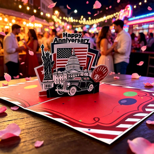 3D Pop-Up Card Us Anniversary Greeting Card <b>Paper</b> Modern Birthday Gift - Product Image 2