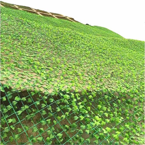 Filet de protection en feuilles vertes, maille de lierre artificiel pour la protection des pentes et la décoration des jardins, origine Hebei, anti-UV. - Product Image 4