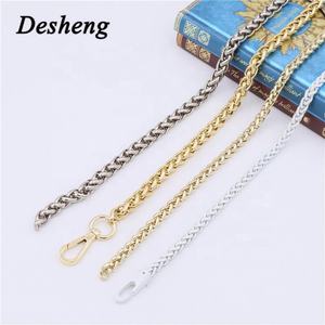 Cadena de metal Chapado en oro real Cadena de moda Bolso Correa de hombro Cadena decorativa - Product Image 2