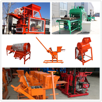 Machine à blocs d'argile manuelle KQS2-45, machine à briques écologiques à emboîtement, machine à fabriquer des briques d'argile