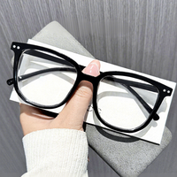 Lunettes de soleil carrées classiques personnalisées de haute qualité hommes et femmes monture transparente universelle Collections de lunettes en gros