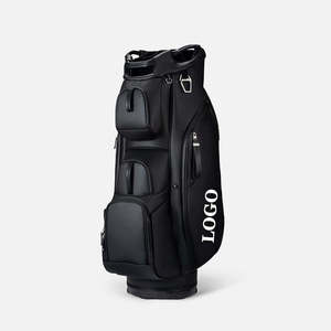 <b>Golf</b> Staff <b>Bag</b> Cart <b>Bag</b> Matte Black Premium Multiple Pockets Large LOGO Area Durable Waterproof Lightweight <b>Golf</b> Tournament - Product Image 1