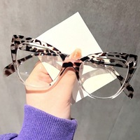Nuevas Monturas de Gafas con Forma de Ojo de Gato Triangulares, Anti Luz Azul, Modernas y Únicas para Mujer