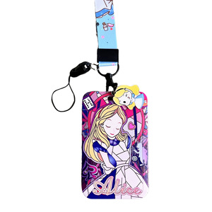 Belle bande dessinée princesse neige blanche <span class=keywords><strong>Ariel</strong></span> étudiant nom banque ID Badge carte étui téléphone cou suspendus lanières porte-carte en gros - Product Image 6