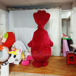Costume da Mascotte Gigante Personalizzato a Forma di Mostro Rosso, Interattivo e Indossabile, per <span class=keywords><strong>Halloween</strong></span>, Carnevale, Parchi a Tema, Attrazioni ed Eventi a <span class=keywords><strong>Noleggio</strong></span> - Product Image 4