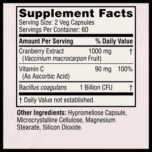 Suplemento de Arándanos con Vitamina C en Cápsulas, 120 Unidades, Marca Privada OEM ODM - Product Image 3