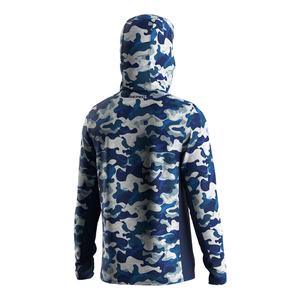 Camiseta de Pesca Blanca de Manga Larga con Capucha Refrigerante, de Secado Rápido, con Protección UV y Sublimación, la Más Vendida - Product Image 4