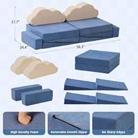 Ensemble de mousse modulaire de nuage doux de créativité de jeu de jeu d'enfants de vente en gros d'usine pour la chambre à coucher et le salon