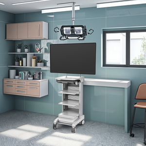 Chariot médical avec le chariot mobile d'endoscope de moniteur de 55 pouces pour des hôpitaux - Product Image 2