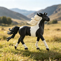 Modèle de cheval en PVC massif, simulation réaliste, taille miniature, Cheval de Quarter, pour les 4-6 ans, figurines d'animaux