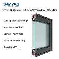 Ventanas Modernas SAYYAS DCsty105 con Revestimiento de Aluminio y PVC, Insonorizadas, Aislantes del Calor e Impermeables, para Apartamentos, Cocinas y Hoteles