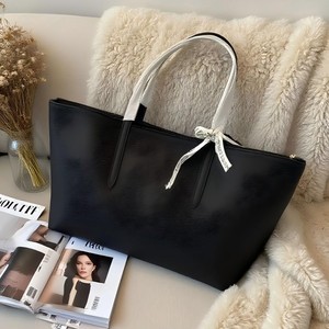 Bolso de mano impermeable para mujer, bolso de hombro de poliéster de gran capacidad, de Color sólido, a la moda, para ir de compras y para ir al trabajo - Product Image 3