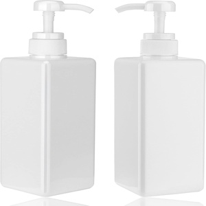 Wholesale 500ml Square <b>Plastic</b> <b>Bottles</b> 200/300/750/1L <b>Empty</b> Screen Printed <b>Bottles</b> for Body Lotion Essential Oil & Shampoo - Product Image 1