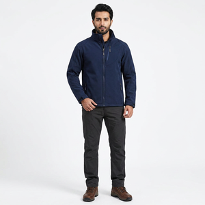 Men's High Quality Softshell Jacket for Winter Hiking Stand Collar Breathable and Lightweight Hot Sale New Arrival - Product Image 1