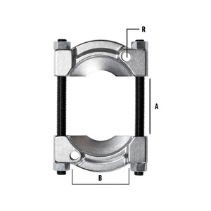 ที่ยึดท่อ FG 166/3 สำหรับเครื่องจักรทำท่อ ตัวหนีบโลหะพร้อมสลักเกลียวปรับได้ - Product Image 1