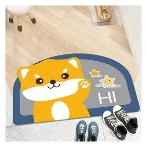 Hot Style Custom Printed Carpet Commercial Entrance Door Mat PVC Coir Floor Mat With Rubber Backing