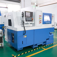 Torno CNC de doble husillo tipo suizo SL125 con herramientas automáticas para torneado de precisión de metales, fabricado en China