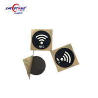 Stiker NFC Aplikasi Ponsel, NFC Anti Logam RFID Tag NFC Pencetakan Kustom