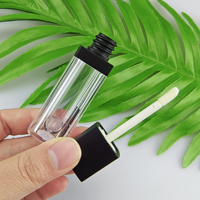 Emballage de brillant à lèvres transparent carré cosmétique personnalisé 5ml 6ml 9ml Tube de brillant à lèvres vide conteneur de rouge à lèvres liquide en plastique de haute qualité