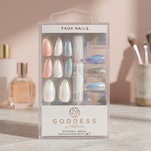 HGOD0040 Juego de uñas artificiales de diosa Prensa hecha a mano de alta calidad en puntas largas cuadradas de moda - Product Image 2