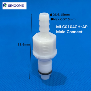 1/4 inch Ống barb phụ kiện EPDM con dấu POM cơ thể tiêm đúc Sinoone nhựa nhanh chóng kết nối nữ <span class=keywords><strong>Coupler</strong></span> với đóng van - Product Image 5