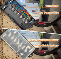 Couleur 7 voies remorque boîte de jonction connecteur de fil électrique 7pin boîte de jonction remorque camping-car RV lumière 7 Gang/pôle câblage recâblage