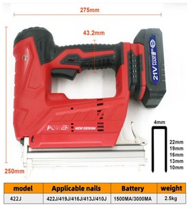 NEOBRISKEN Rechargeable Lithium Battery Nail Gun High Capacity <b>Power</b> Cordless <b>Tools</b> Lithium Battery Nail Gun Universel Nail Gun - Product Image 5