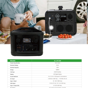 <b>Backup</b> <b>Battery</b> for Laptop Solar System Energy Storage 1200W Portable Lithium Iron Phosphate Power Station - Product Image 3