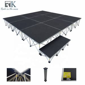 Scène mobile en aluminium pour concerts, 1x1m, plateforme de scène portable, scène pour événements en plein air, pour mariage, fête - Product Image 1
