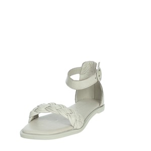 Sandali da donna con scivoli bassi grigi per il tempo libero 68547 un leggero Design piatto con lacci di tendenza alla moda - Product Image 6