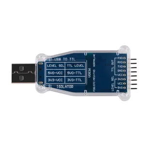 Commercio all'ingrosso di Chip FTDI Isolato USB a TTL UART 3V3 3.3V 5V Interruttore Convertitore di Serie Dell'adattatore Supporto Win7/8/10