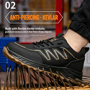 Chaussures <span class=keywords><strong>de</strong></span> protection pour hommes et femmes, anti-écrasement, anti-perforation, respirantes, isolantes électriques 6KV - Product Image 2