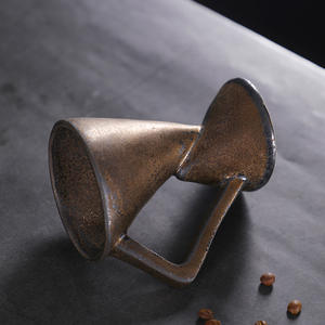 Tasse à café écologique de <span class=keywords><strong>niche</strong></span> au design soigné, en céramique vintage, pour latte art, espresso, avec paille, rétro, à accrocher à l'oreille, pour le thé de l'après-midi - Product Image 3