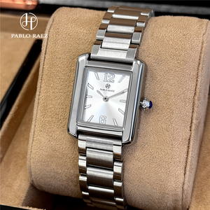 Orologio al Quarzo Quadrato Elegante e alla Moda Pablo Raez con Cinturino in Acciaio di Alta Qualità, Stile Business e Resistenza <span class=keywords><strong>all</strong></span>'<span class=keywords><strong>Acqua</strong></span> - Product Image 4