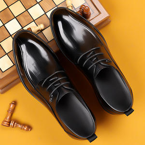 Nuevos Zapatos de Cuero para Hombre, Impermeables, que Aumentan la Estatura, Estilo Británico 2025, Zapatos de Vestir para Bodas, Zapatos Casuales Negros con Cordones para Otoño - Product Image 5